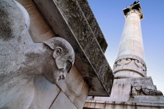 Forlì - Veduta dal basso monumento ai caduti