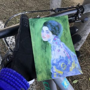 "Ritratto di signora" di Gustav Klimt, postcard