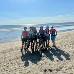 Arrivo sulla spiaggia di Cervia